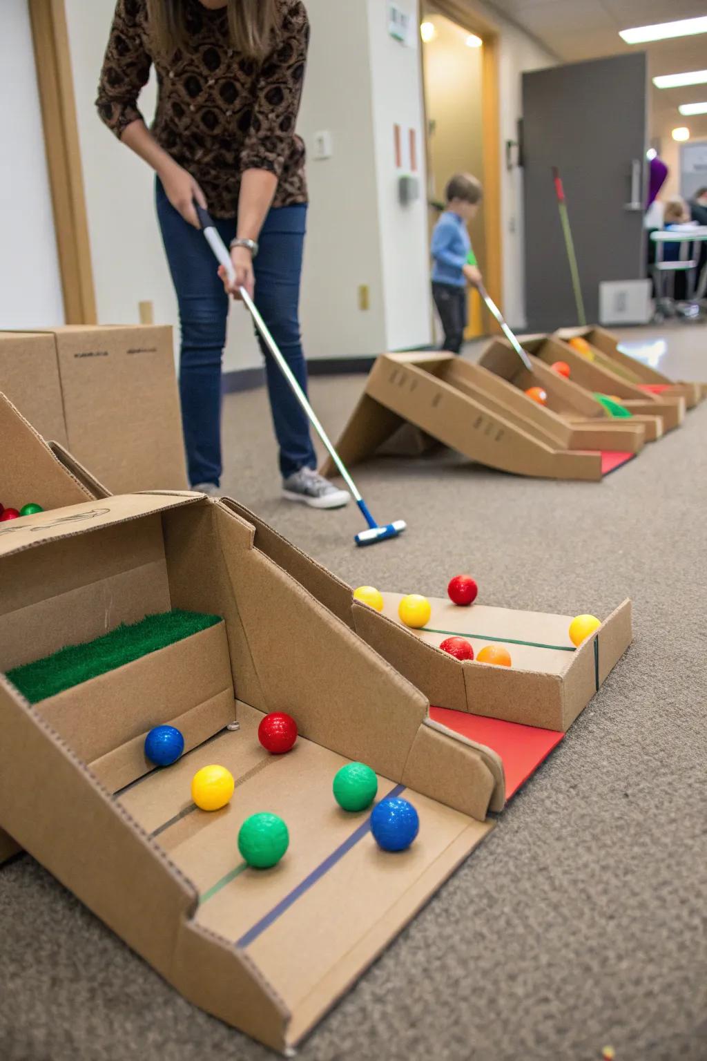 Build nature-friendly ramps with upcycled boxes.