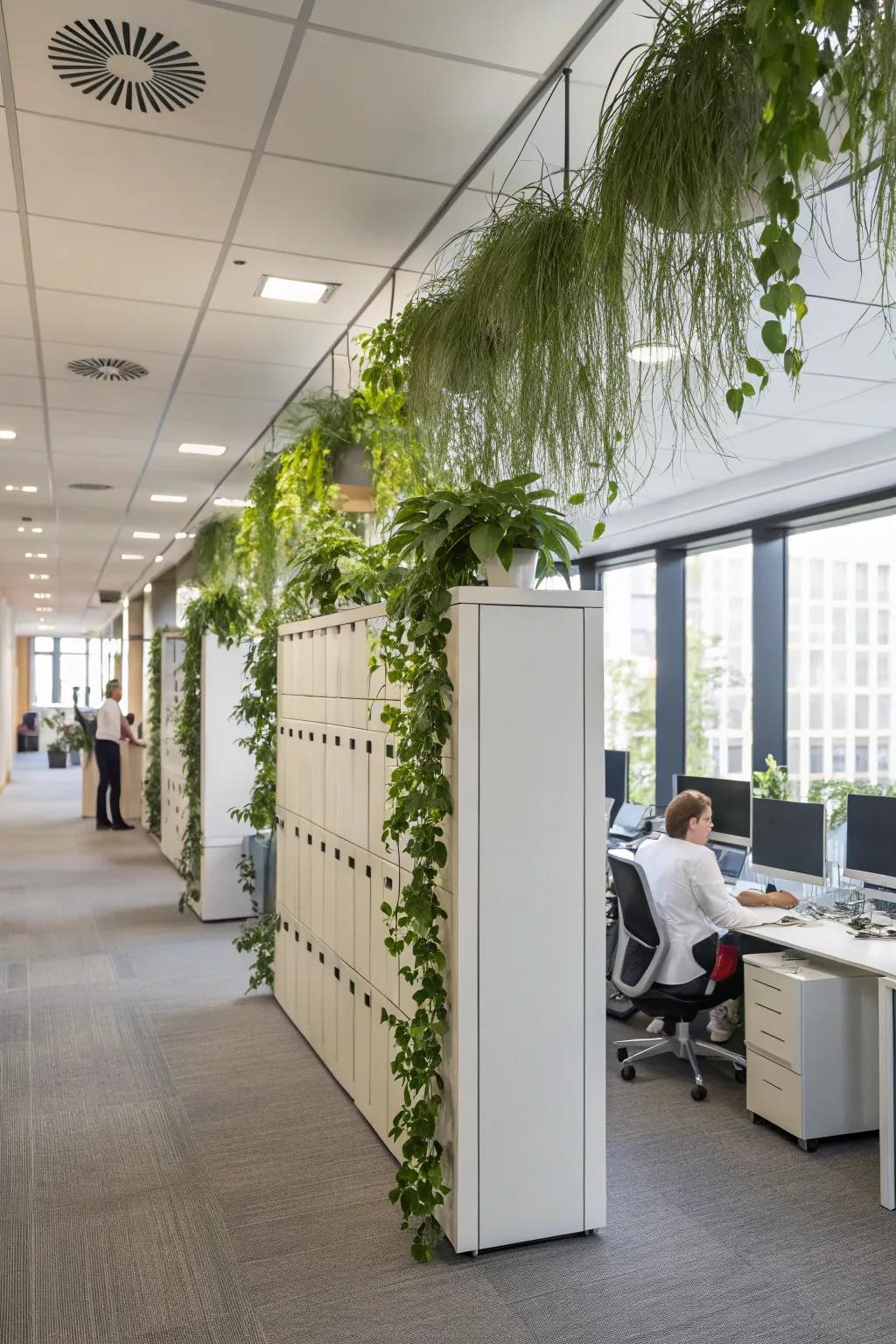 High-rise design components optimize area within compact offices.