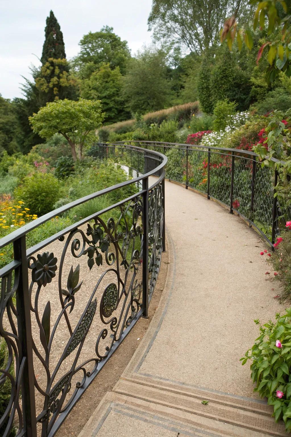 Artistic metalwork transforms boundaries into stunning art pieces.