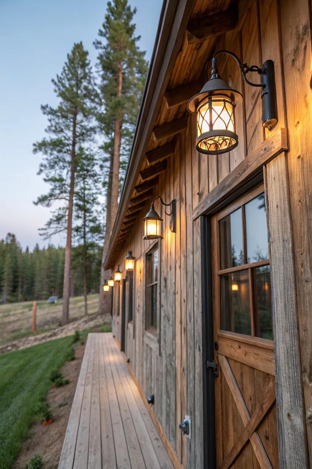 Timber elements introduce a down-to-earth charm to lighting fixtures.