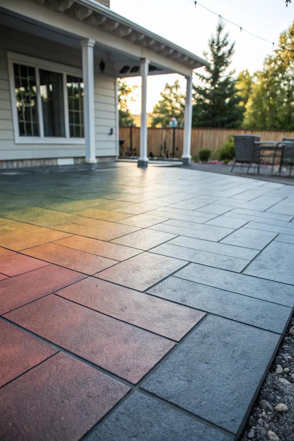 A fade design that introduces dimension and refinement to the patio.