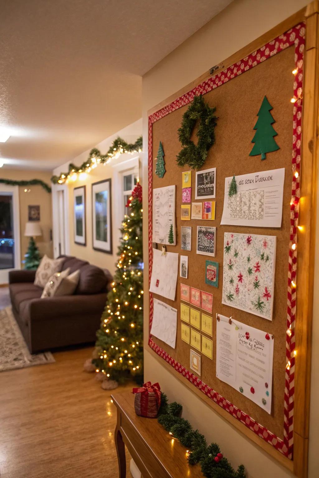 A festive board that celebrates seasonal and holiday themes.