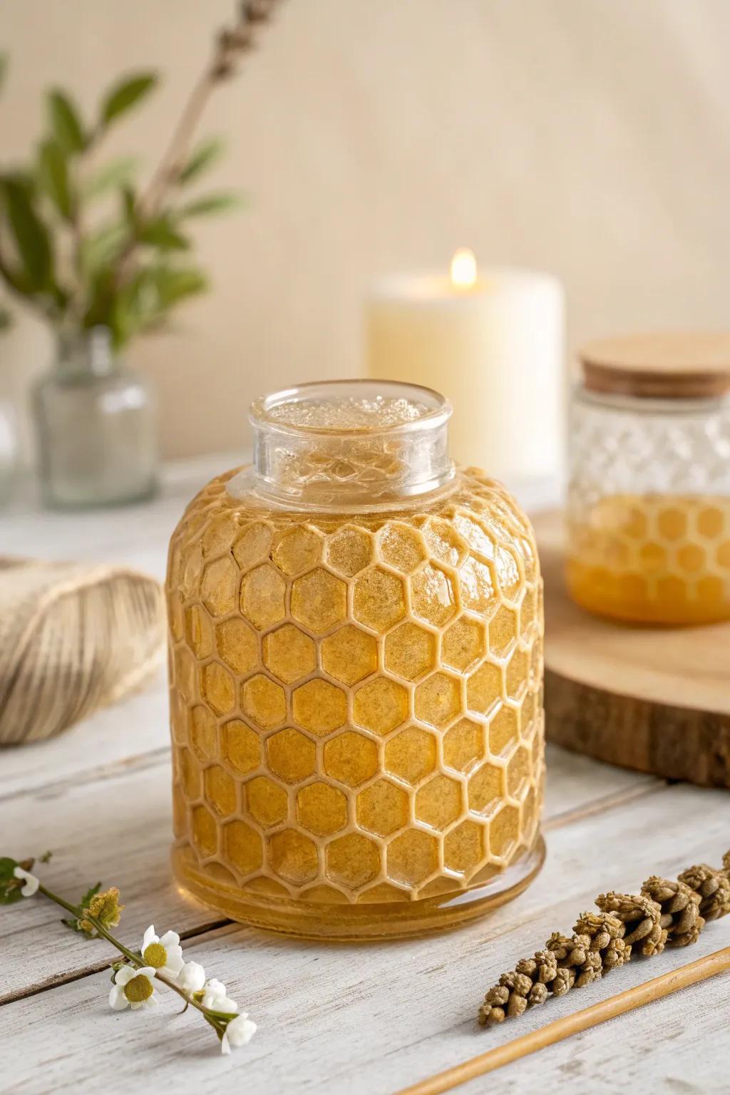 Sweeten your space using a hint of honeycomb refinement.