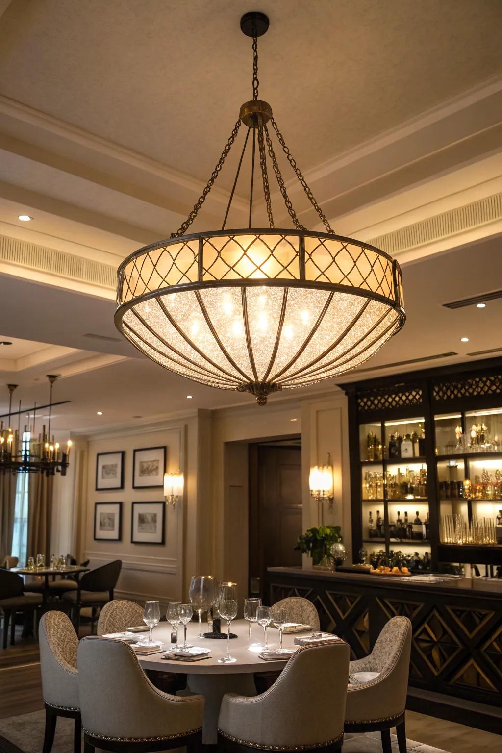 An area elevated by an articulation illumination component that draws attention.