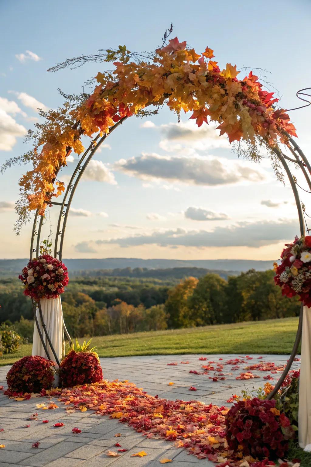 A seasonal-themed gateway, capturing the essence of the period of year.