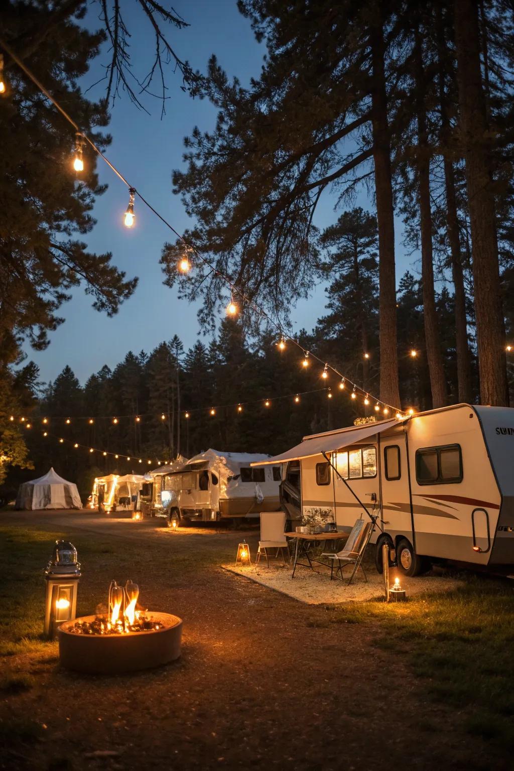 Unique illumination options cast magic over your evenings.