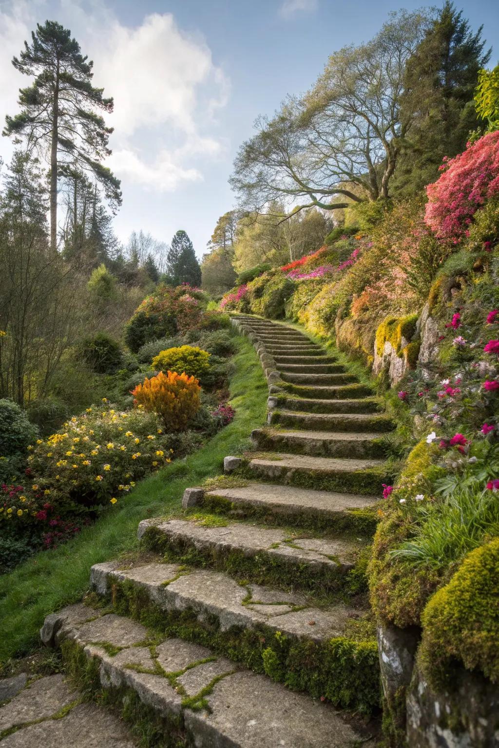 Curving ramps invite exploration and adventure.
