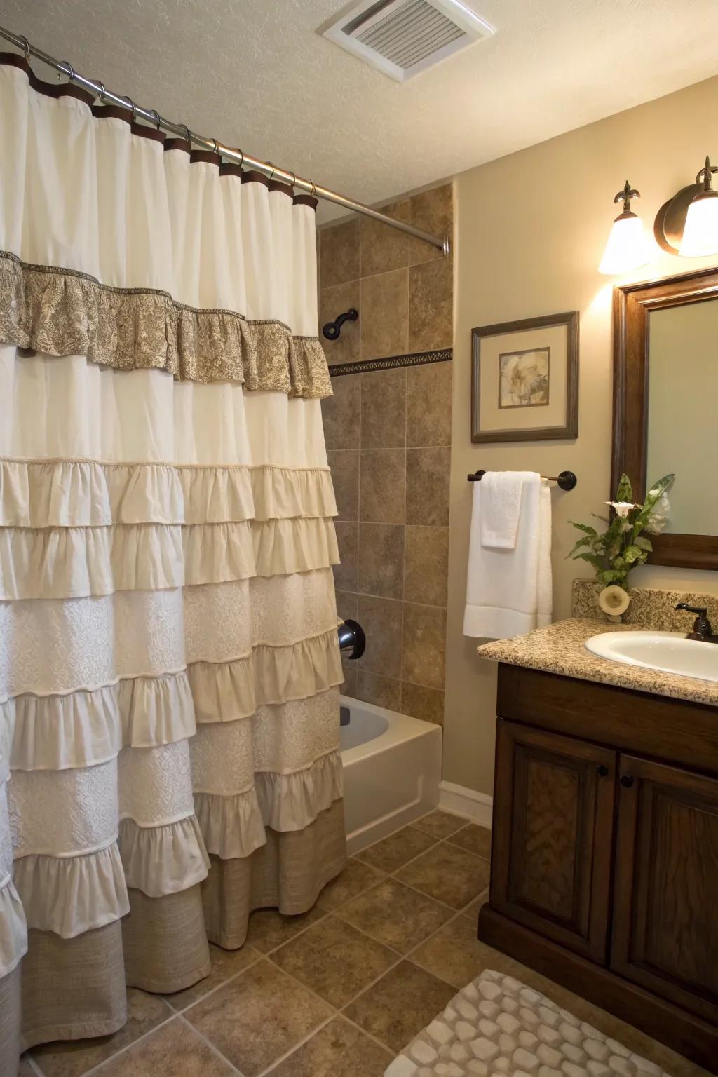 Combining layers enhances depth and a touch of opulence.