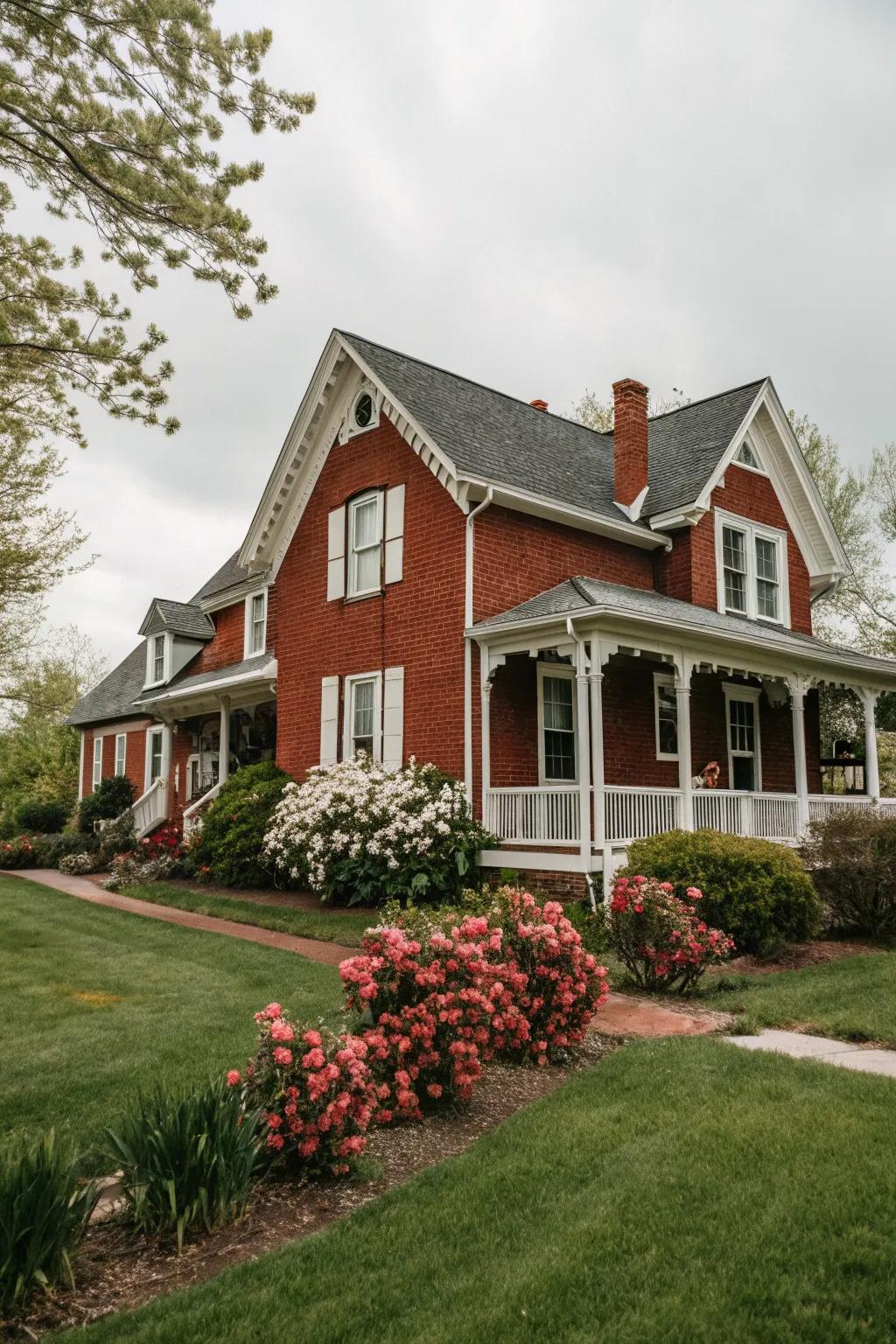 Brick cladding provides timeless, traditional allure.