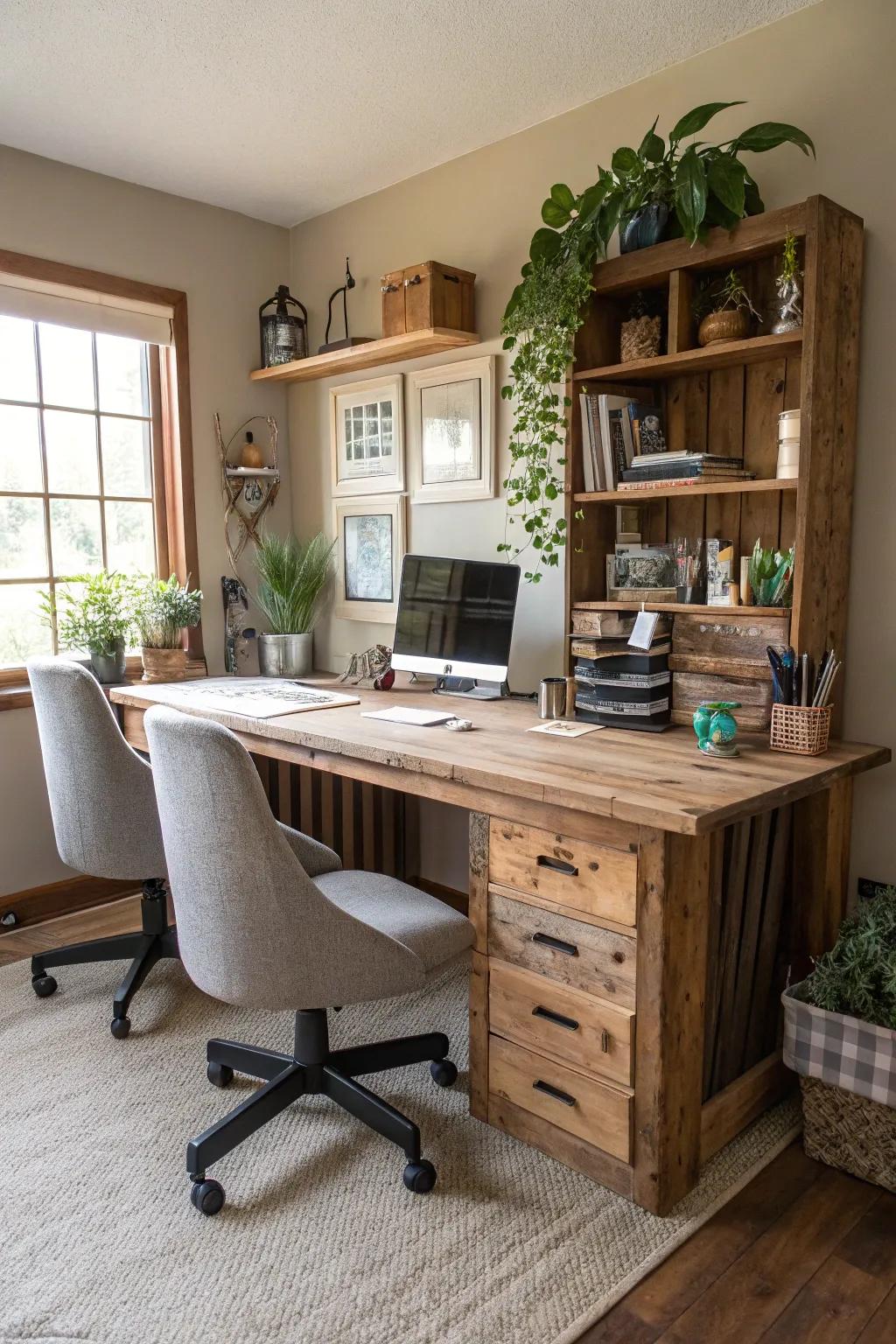 Do-it-yourself desks provide customization and a unique touch.