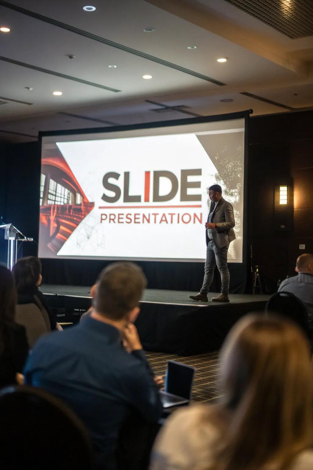 Slides with sharp-contrast design for improved readability.