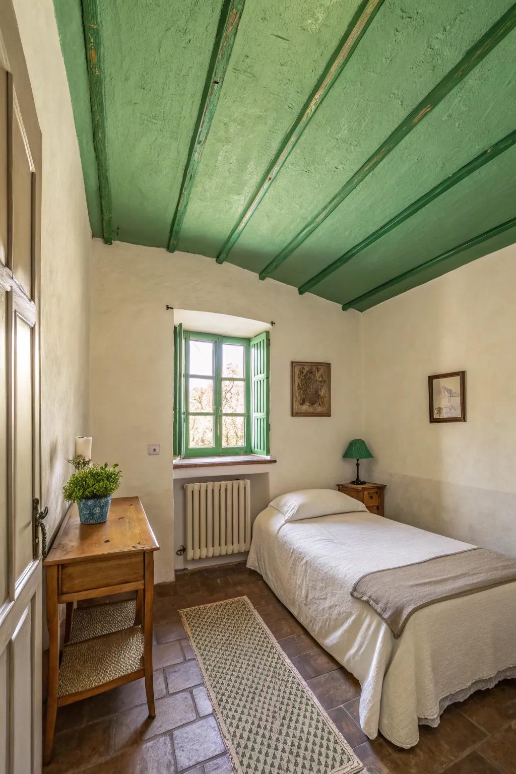 A green roof increases a unique design twist.