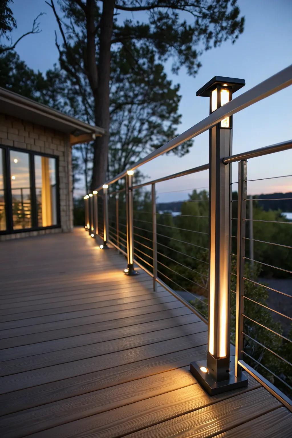 Sunlight rail lights enhance both safety and style.
