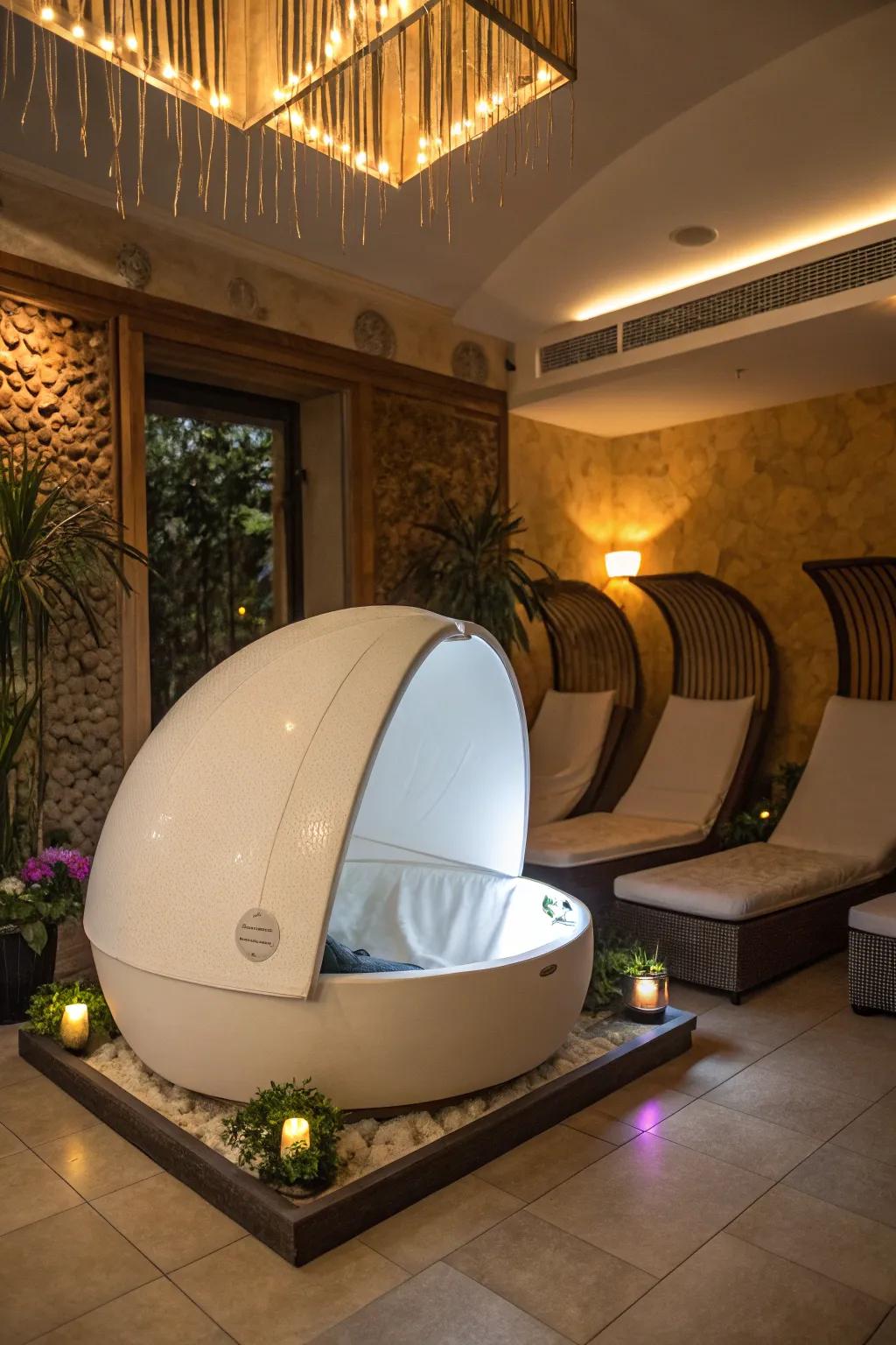 Experience ultimate relaxation with sensory reduction.