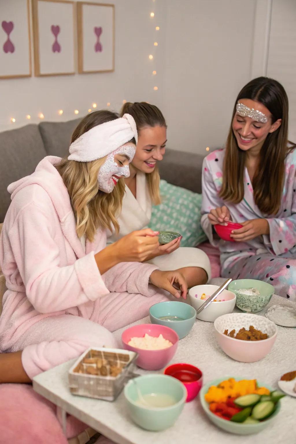 Homemade facial wraps encourage a playful and captivating spa pursuit.