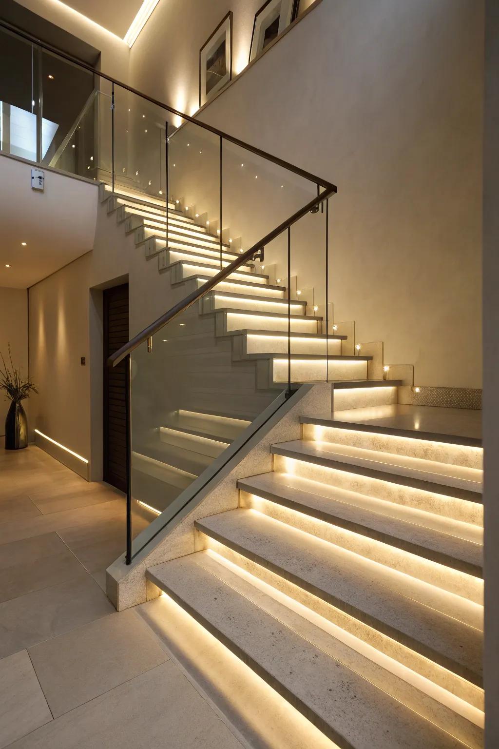 Integrated lighting delivers a seamless and elegant solution.