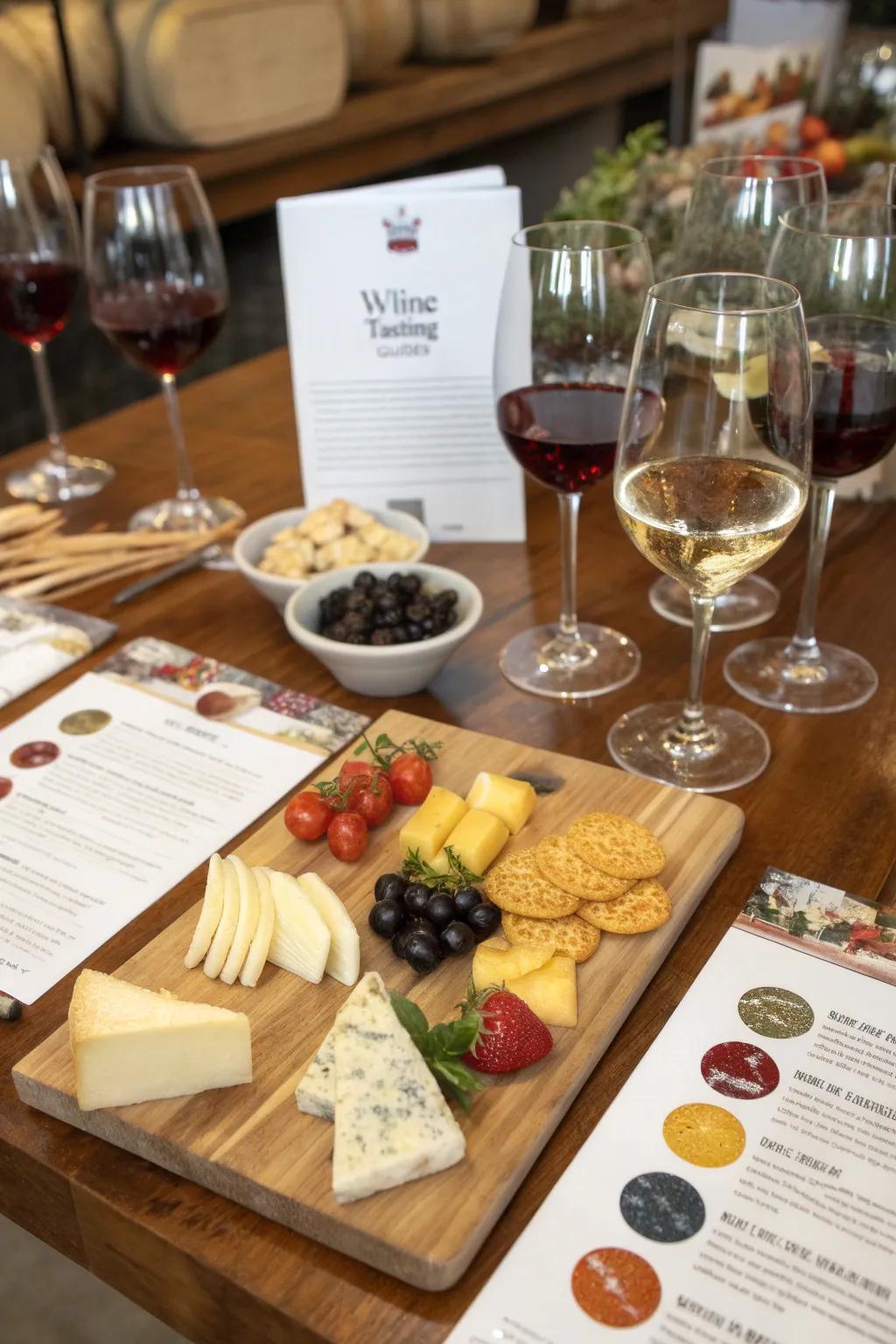 Explore flavors with a curated wine tasting session.