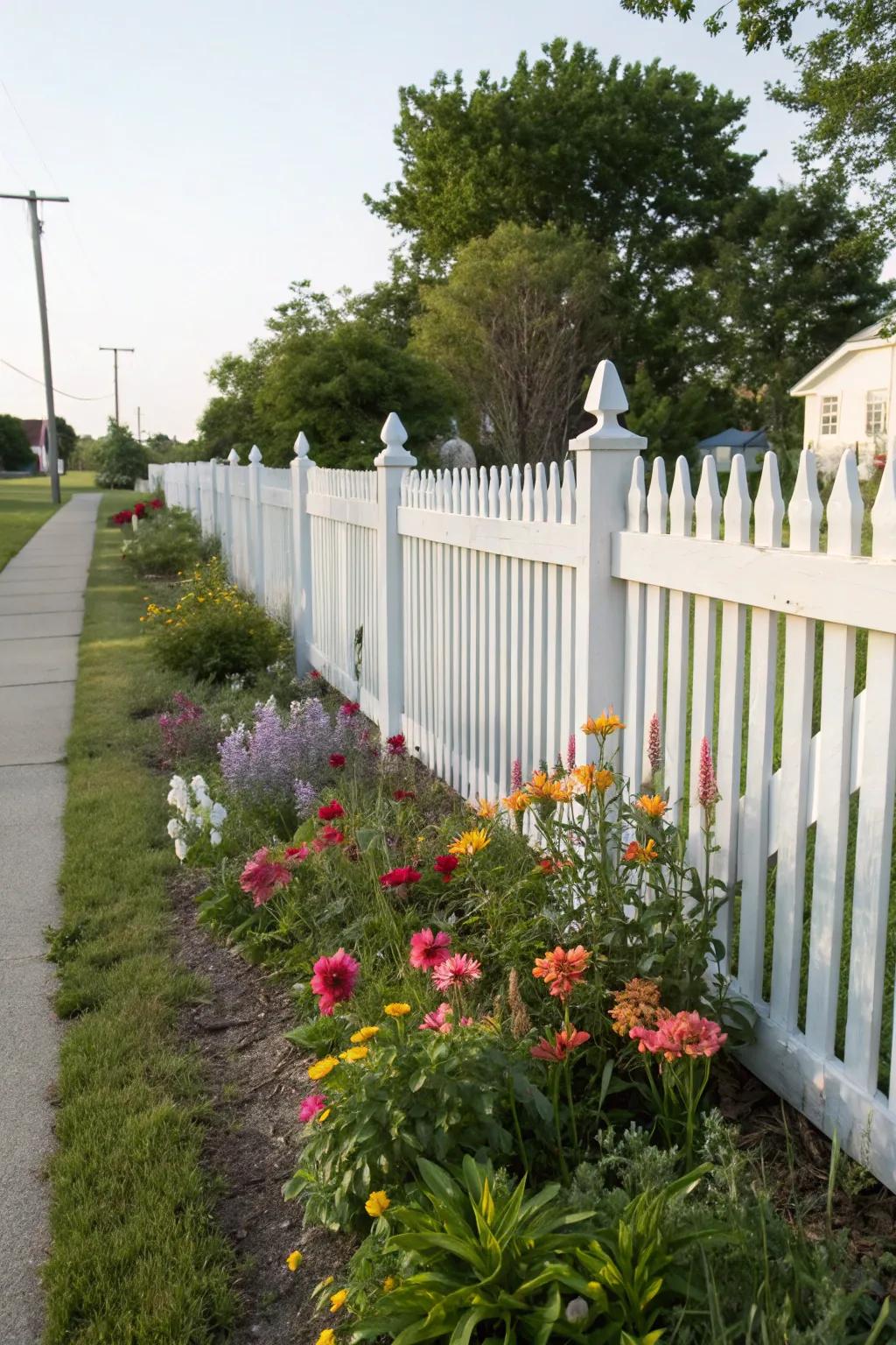Picket guards contribute nostalgia and charm to any dwelling.