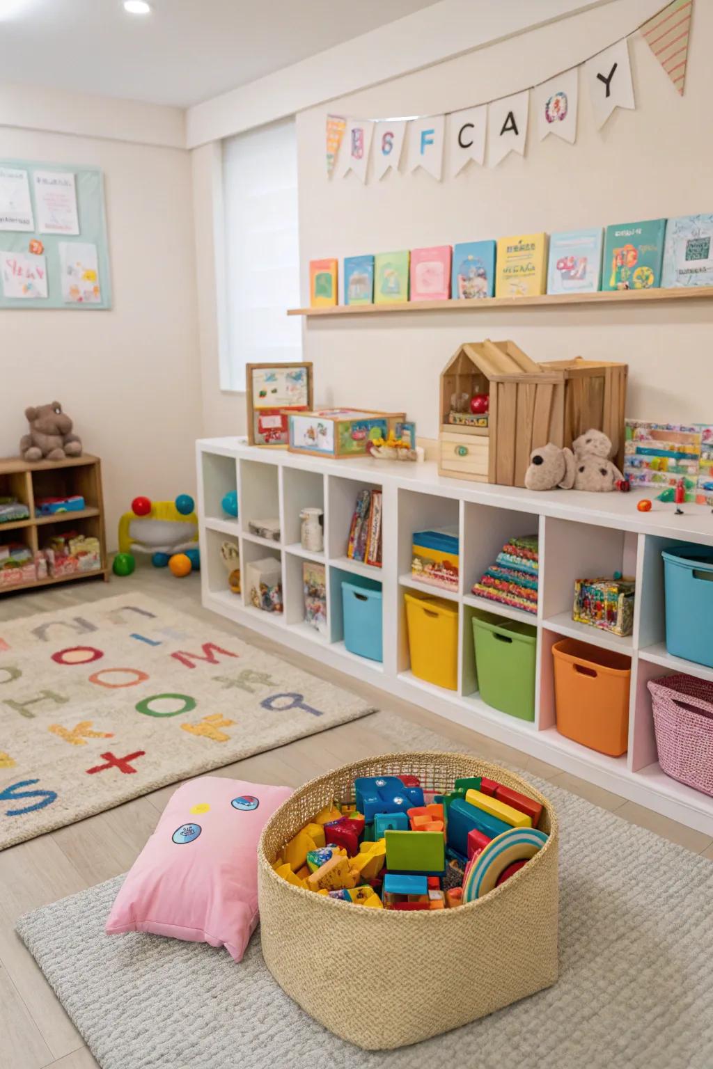 Participatory playthings foster education through amusement.