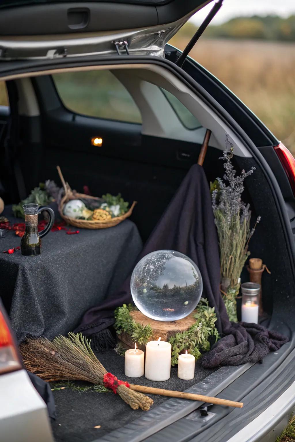 A gemstone sphere injects a mystical attribute into your arrangement.