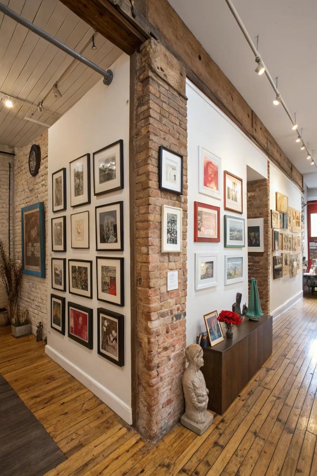 An artful exhibit featuring an off-kilter arrangement