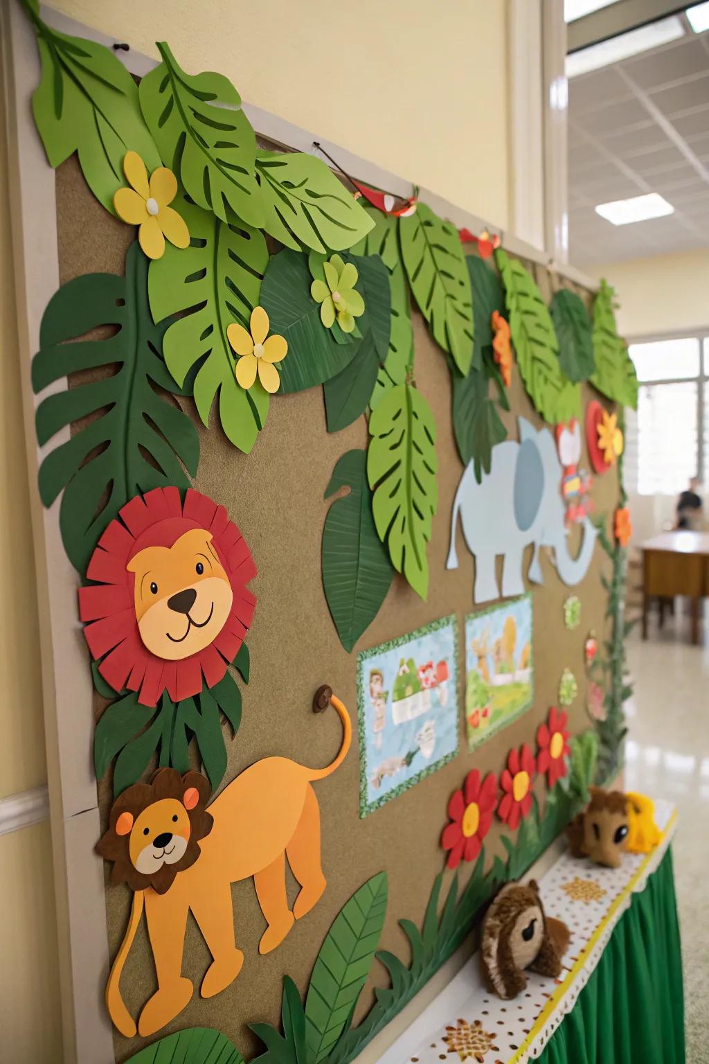 A safari styled board to push studying to be adventurous and fun.