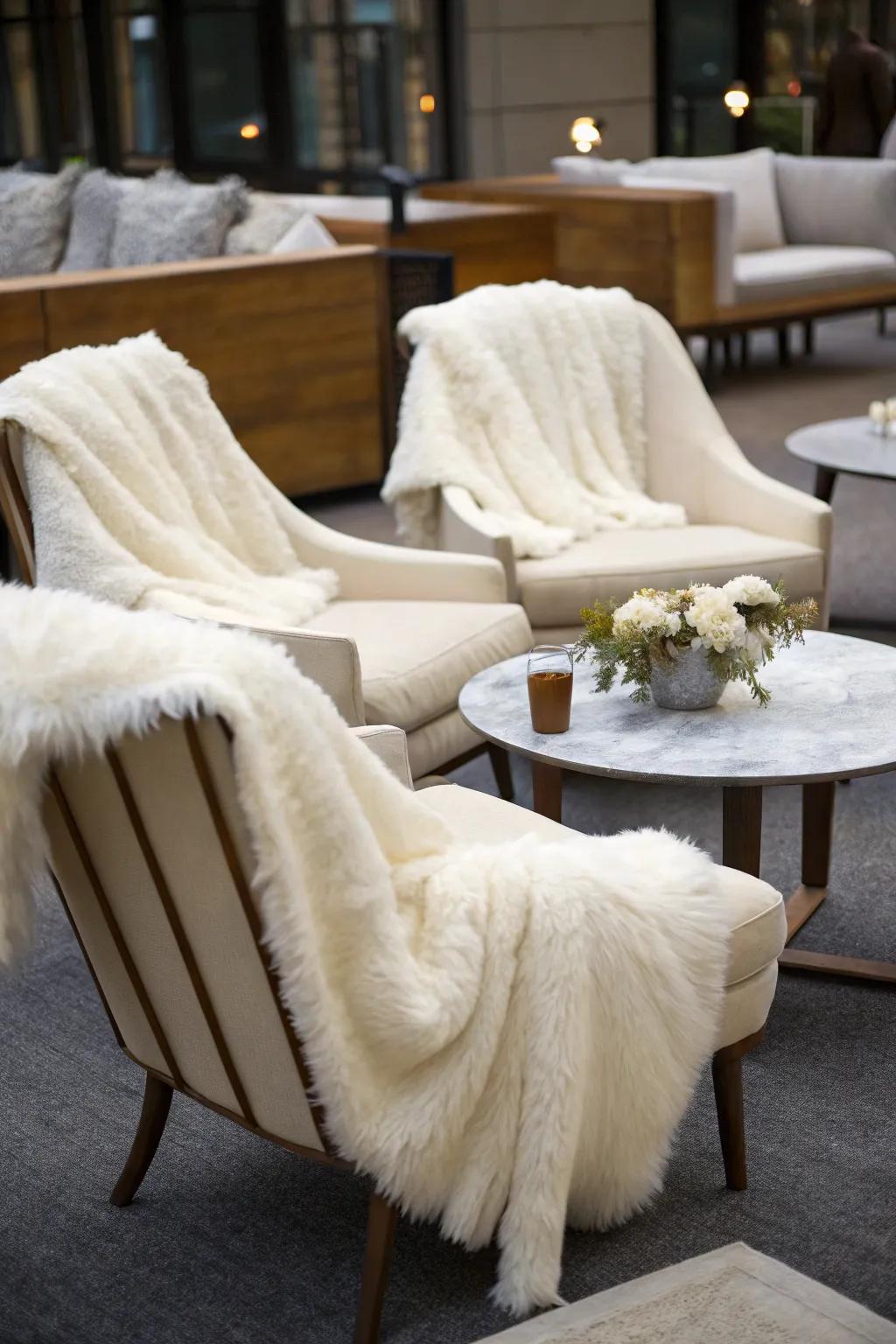 Downy fabrics for ultimate comfort.