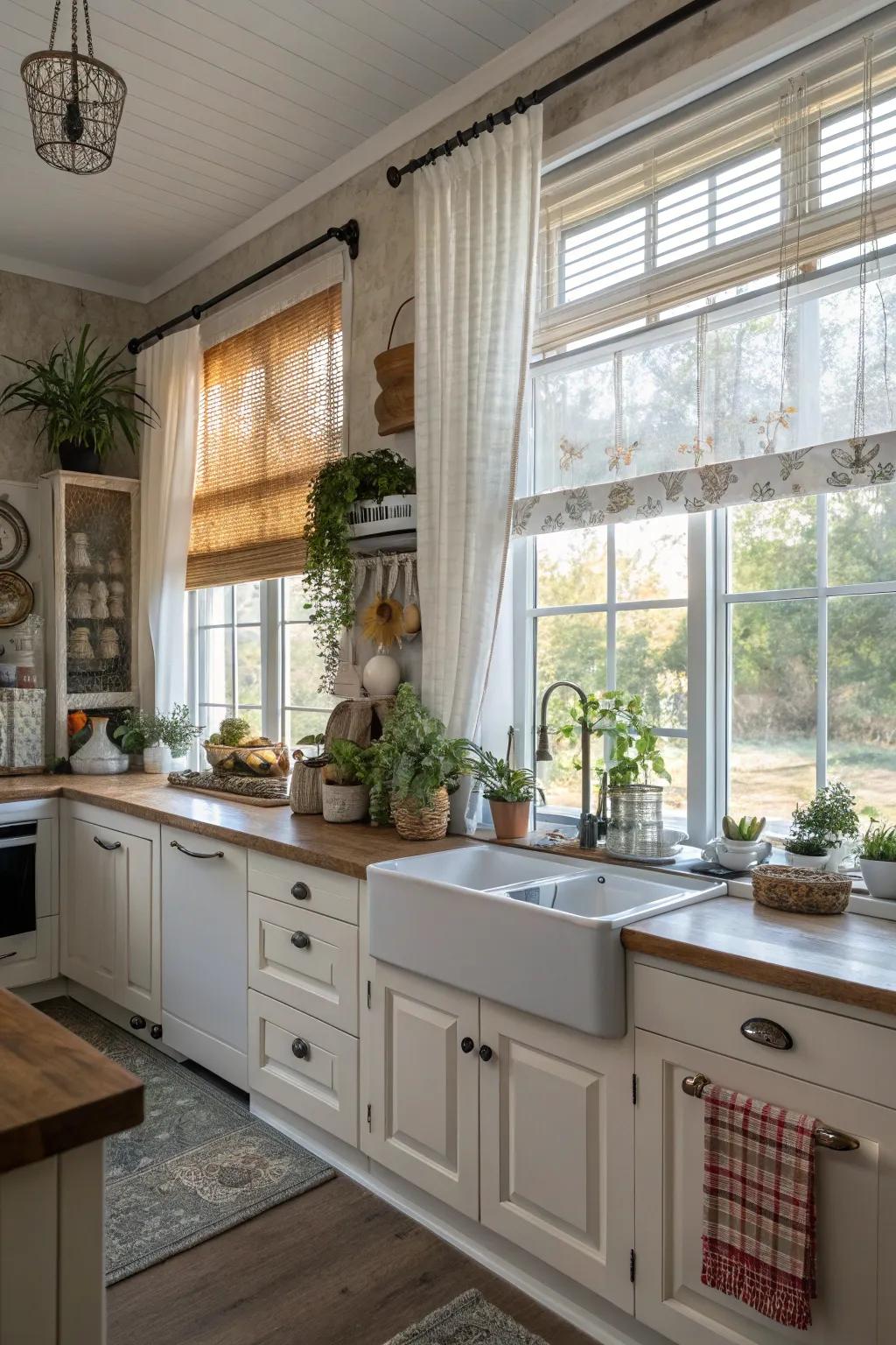 Combining styles can lead to a unique and customized window treatment look.