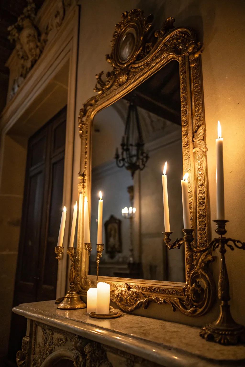 Antiquated looking glasses append enigma and augment the environment.