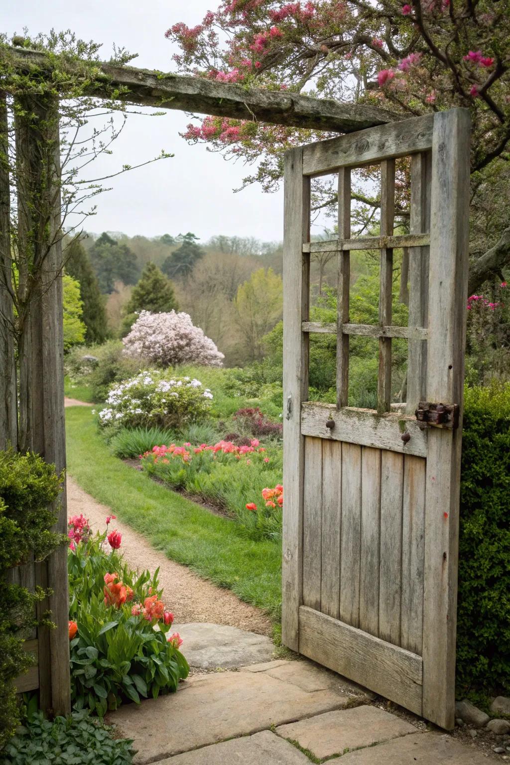 Windowed gates blend security with a view.