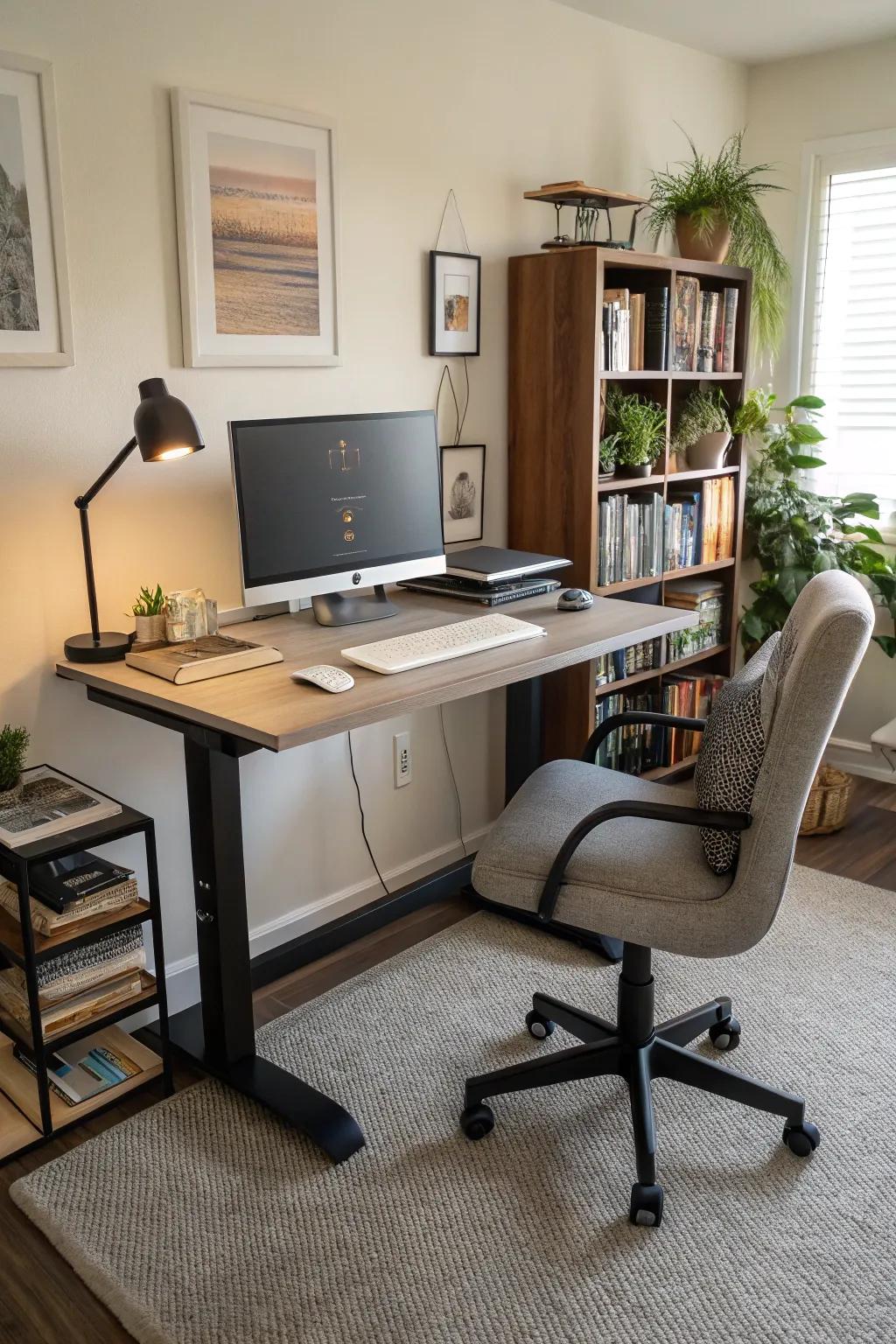 A stand-up desk gives you options and encourages healthier habits.