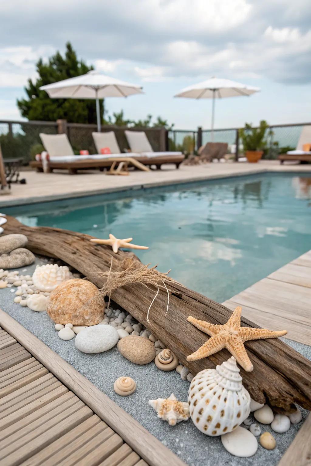 A coastal-inspired look transports coastal charm to your pool deck.