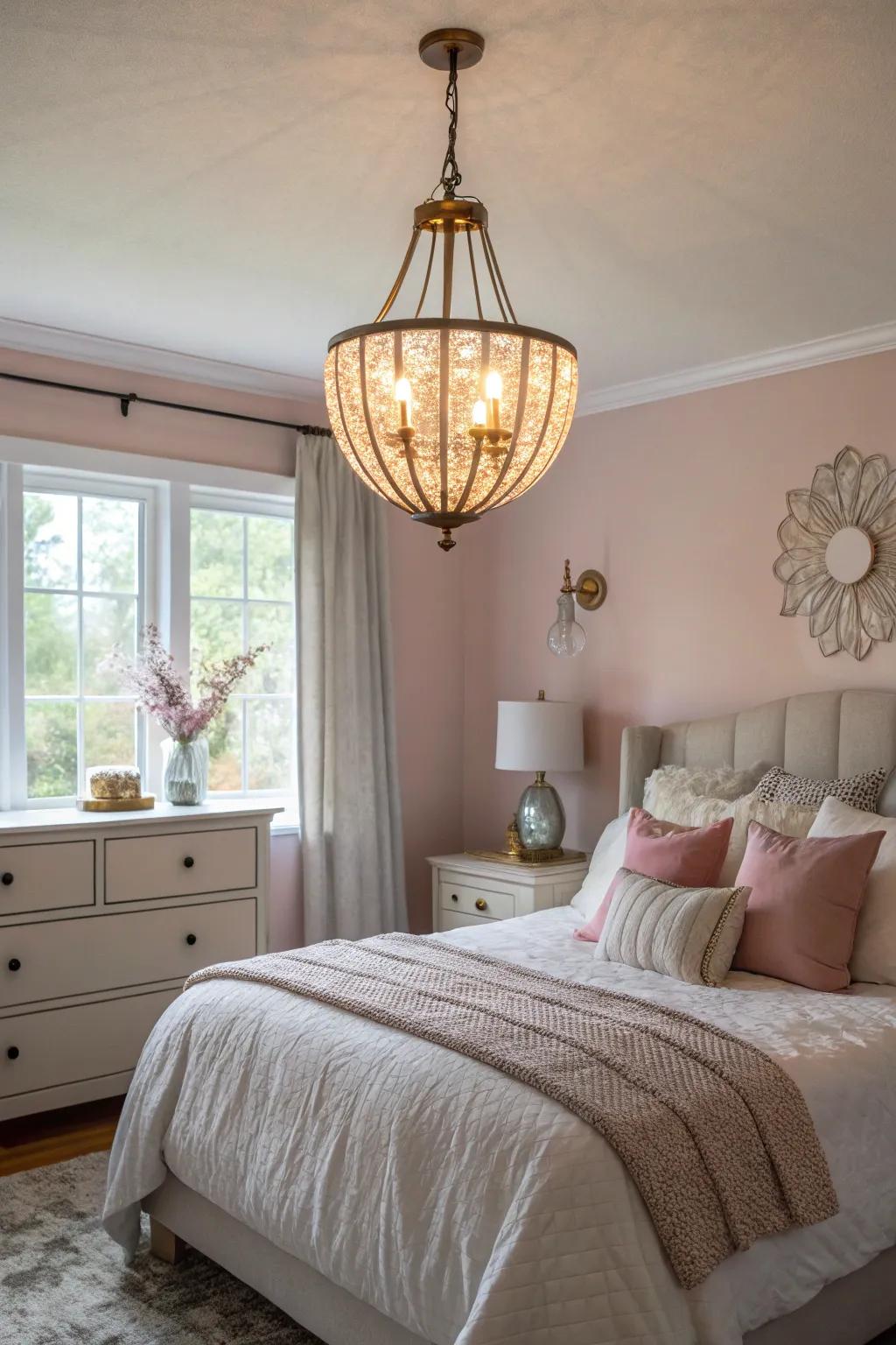 Statement illumination introduces elegance and focus.