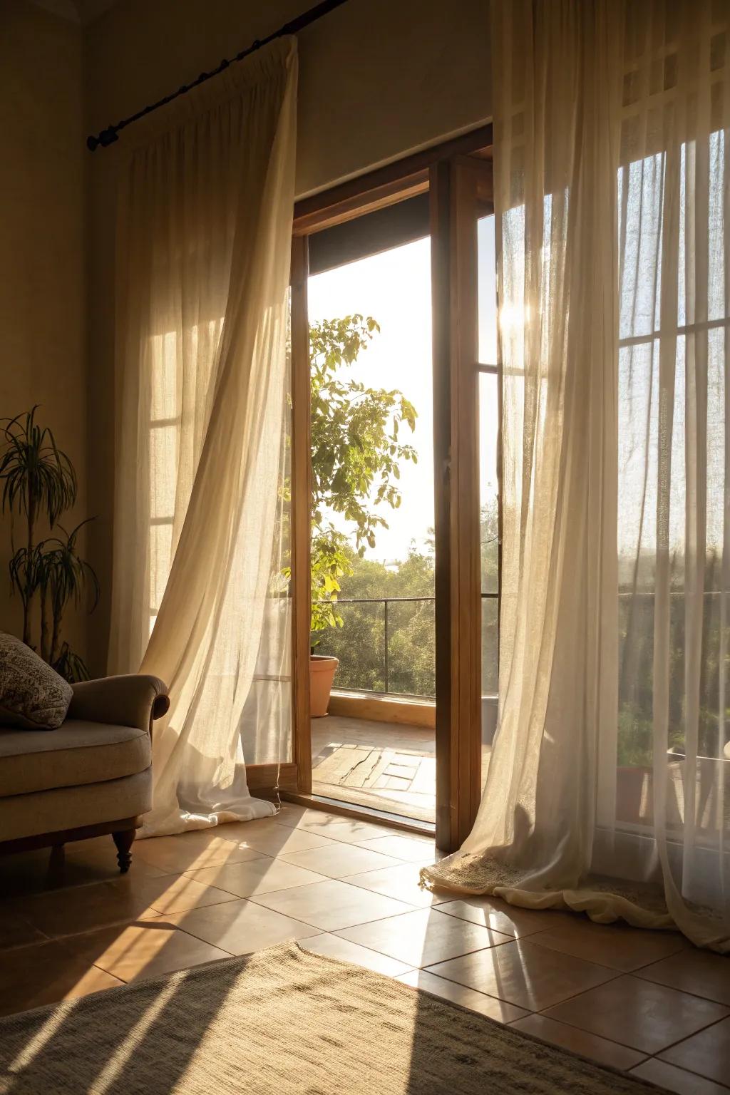 Natural illumination can make any room appear more spacious and brighter.