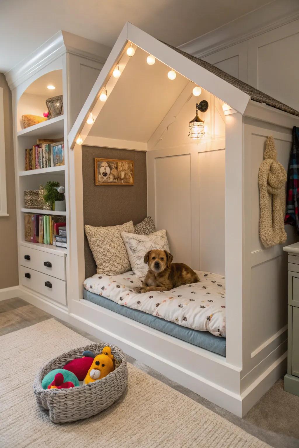 A comfortable nook for your cherished pet.