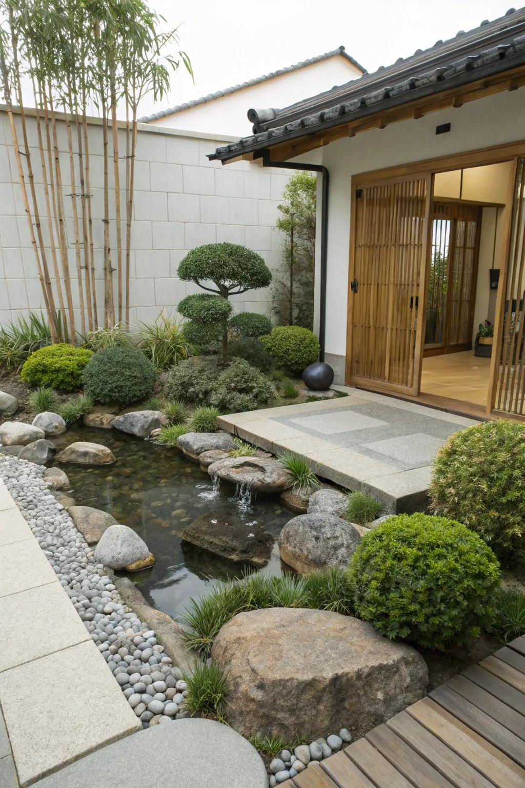Discover peace using a Zen garden-inspired aquascape.