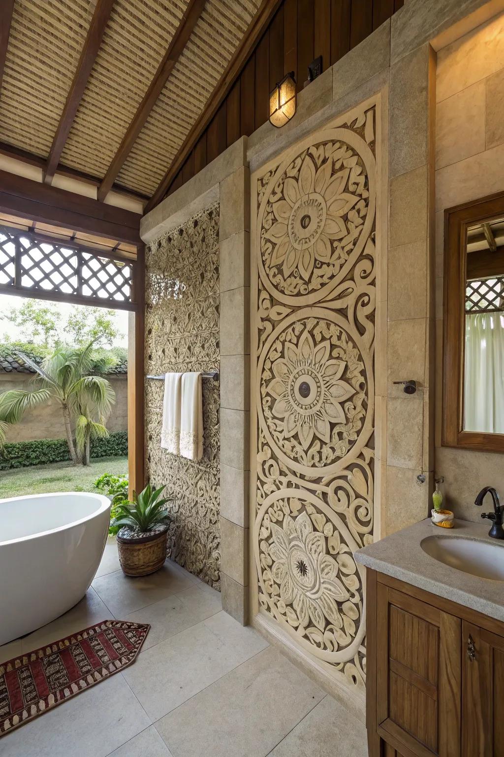 Balinese motifs create an eye-catching and cultural attraction.