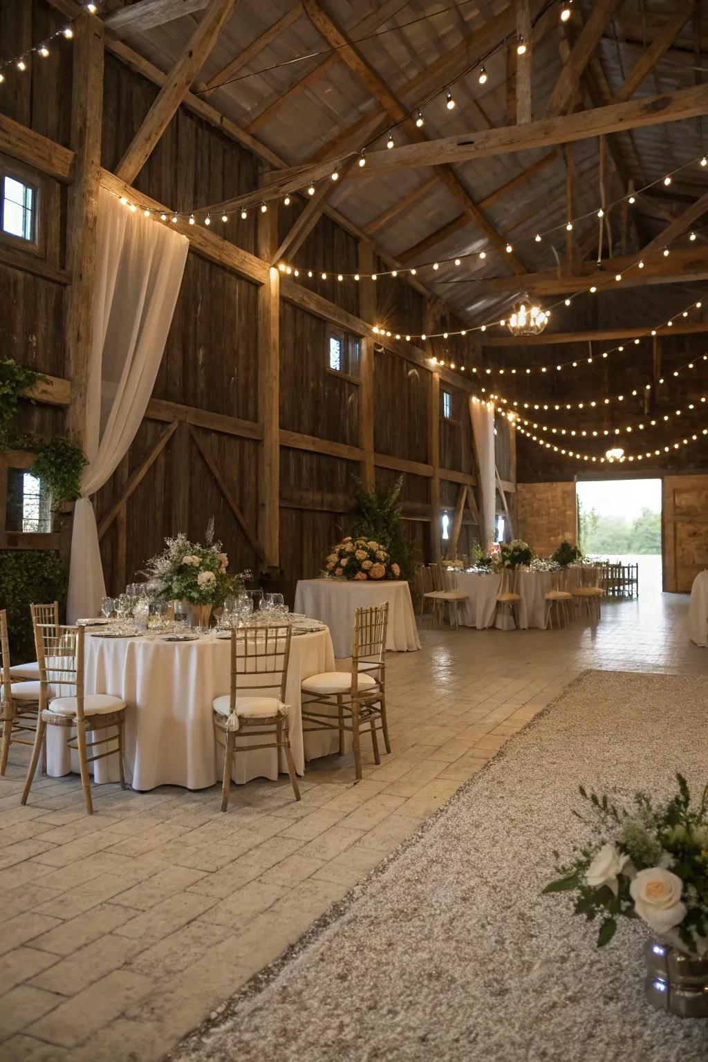 Crushed limestone offers versatility and visual appeal.