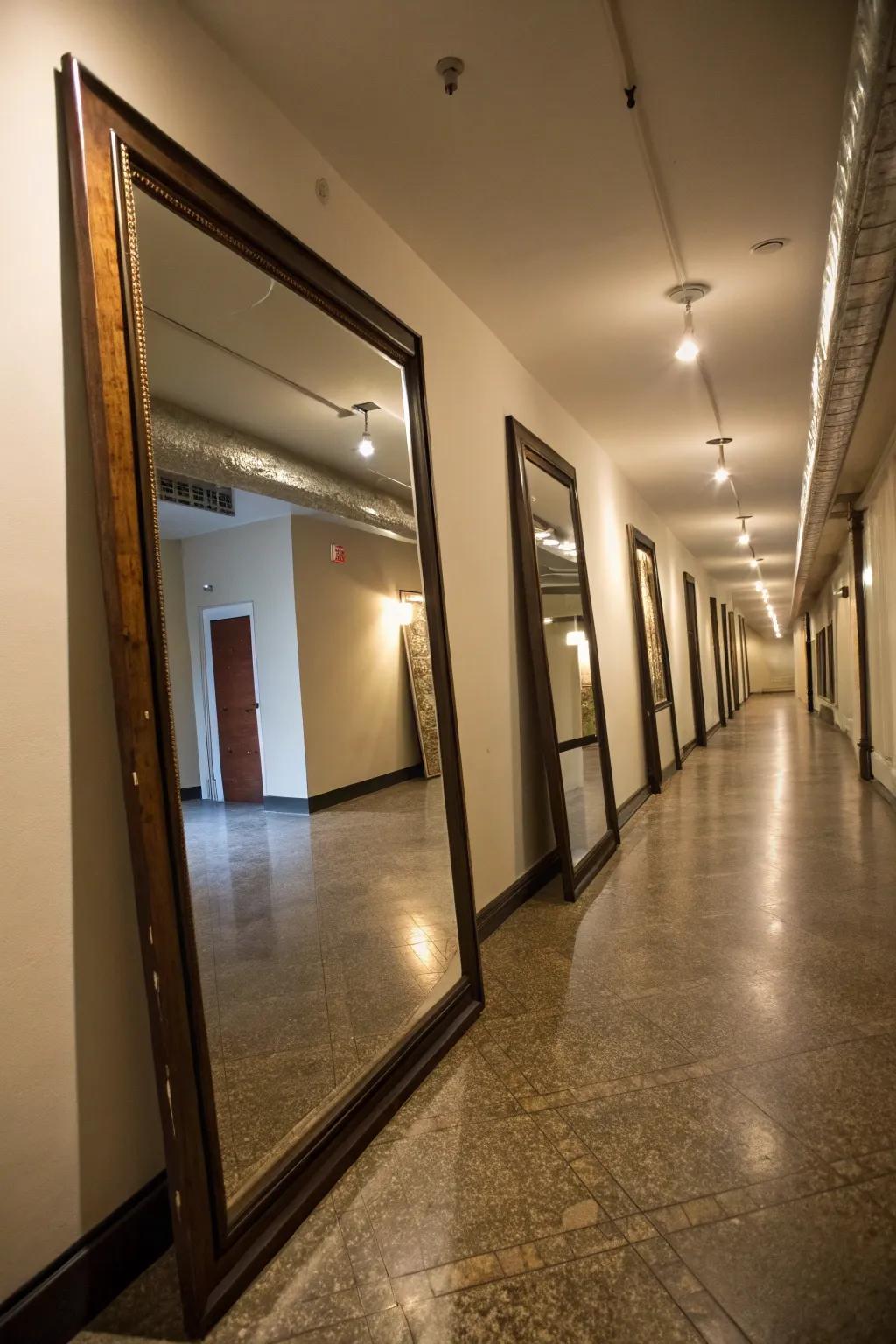 Mirrors have the ability to improve light and area perception.