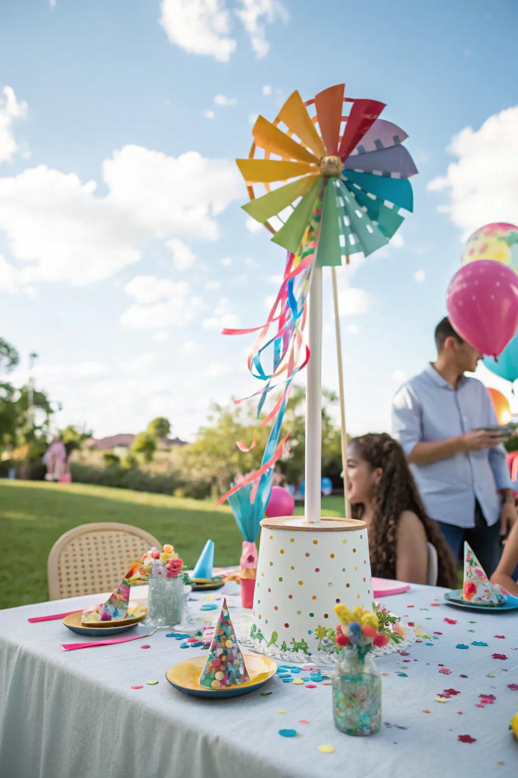 Playful twirlings infuse a playful flair to any party setting.