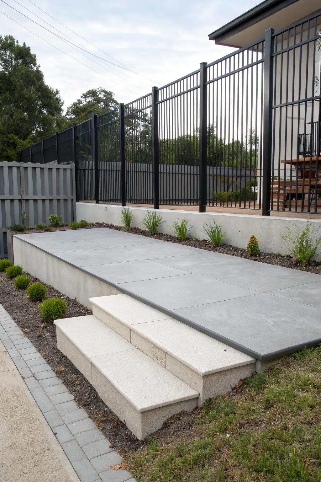 Solid patios offer strength and style.