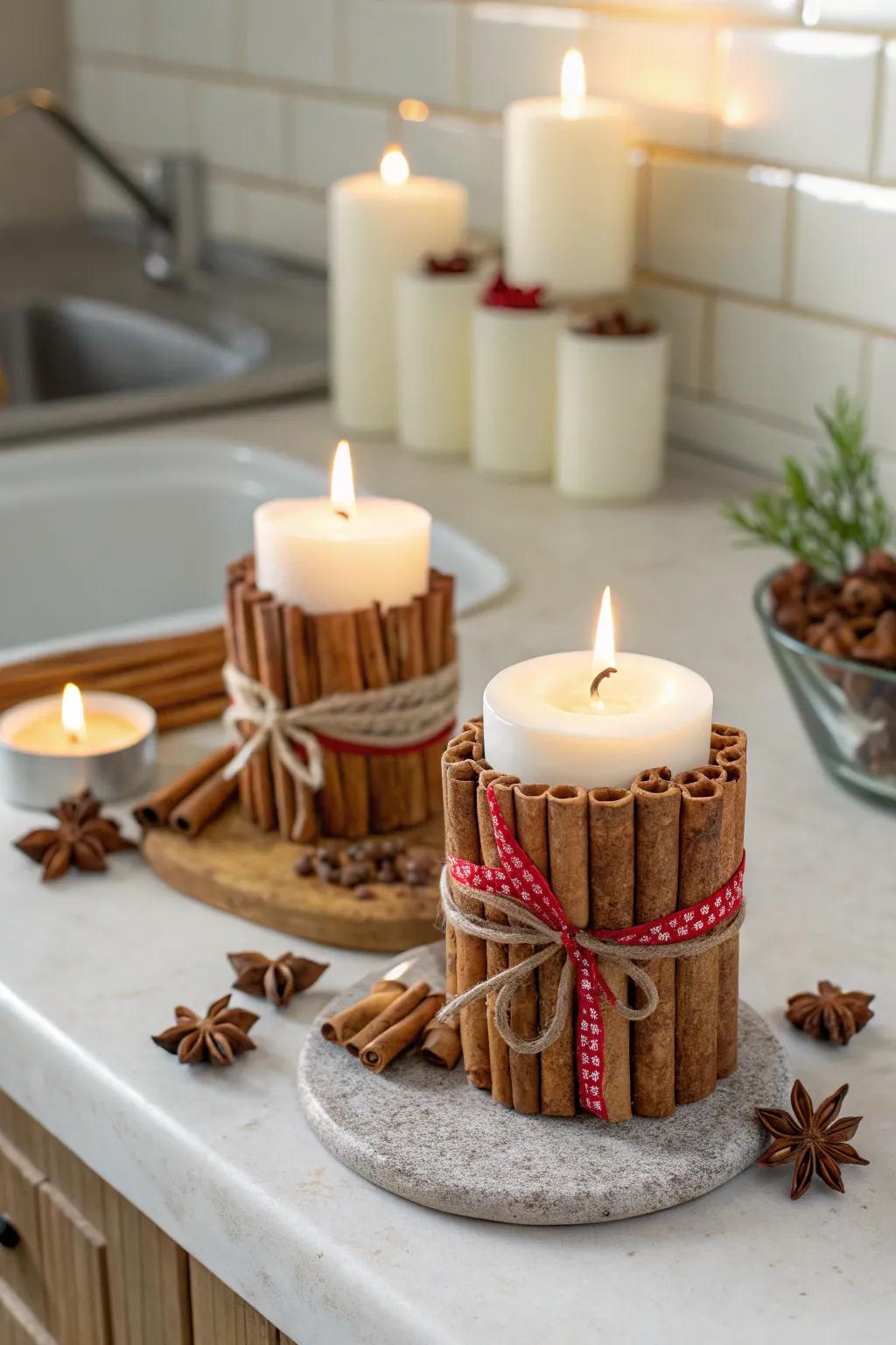 Cozy fragrance through aromatic stick-wrapped lights.