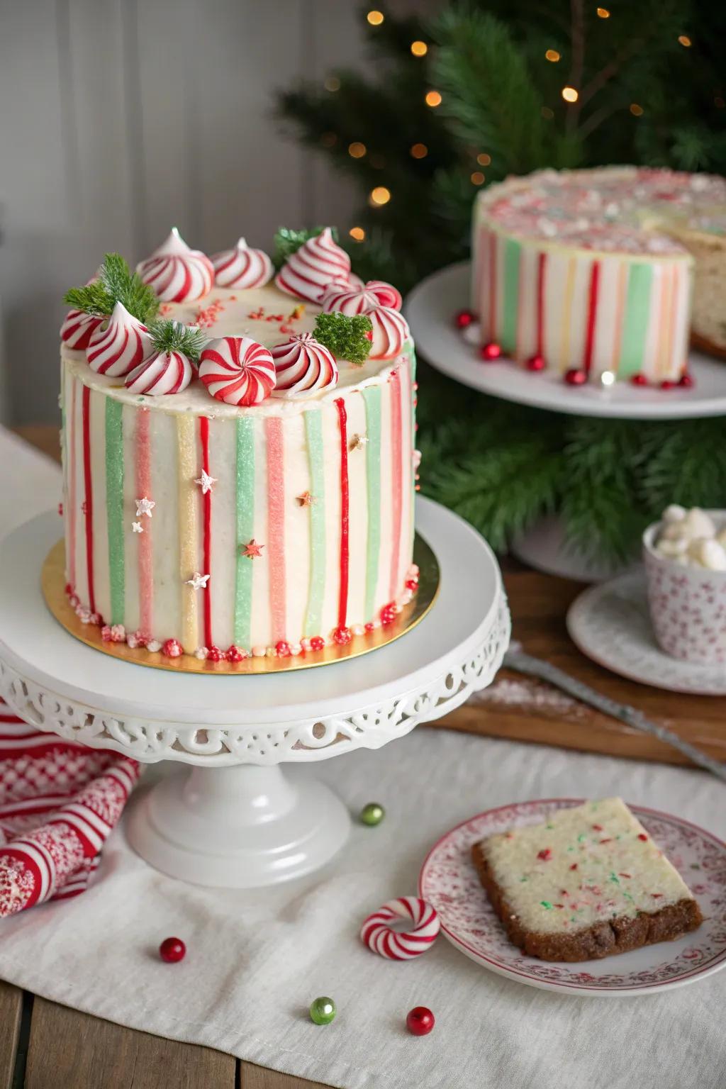 Craft a sugary declaration with a peppermint confection.