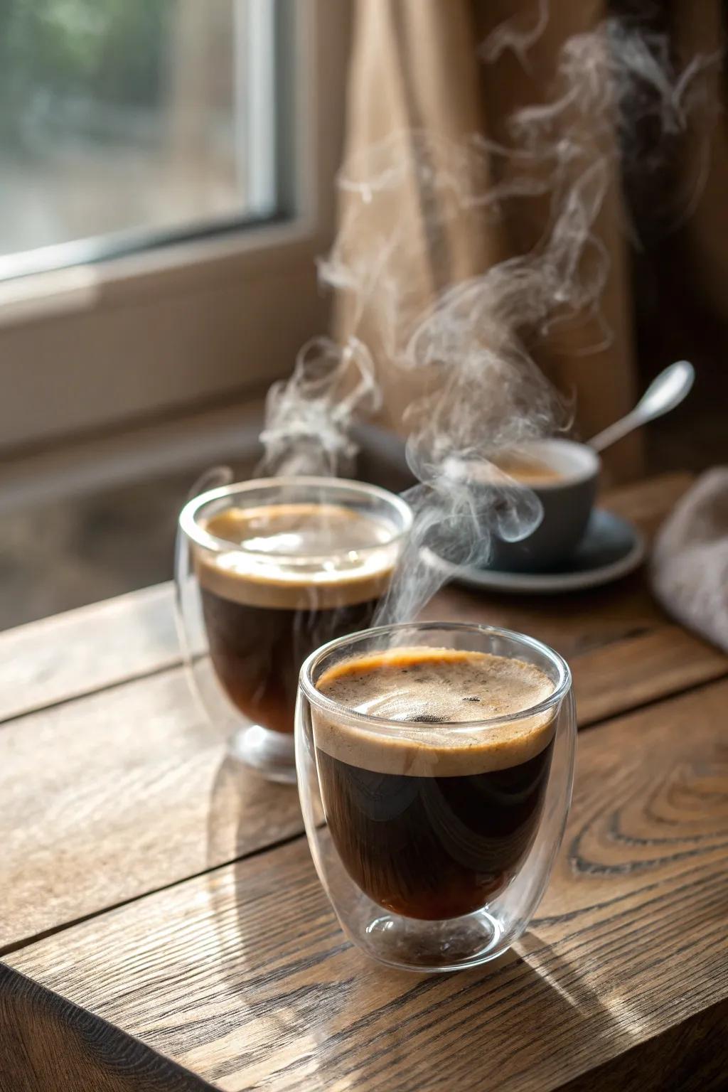 Keep your drinks at the perfect temperature with double-wall glasses.