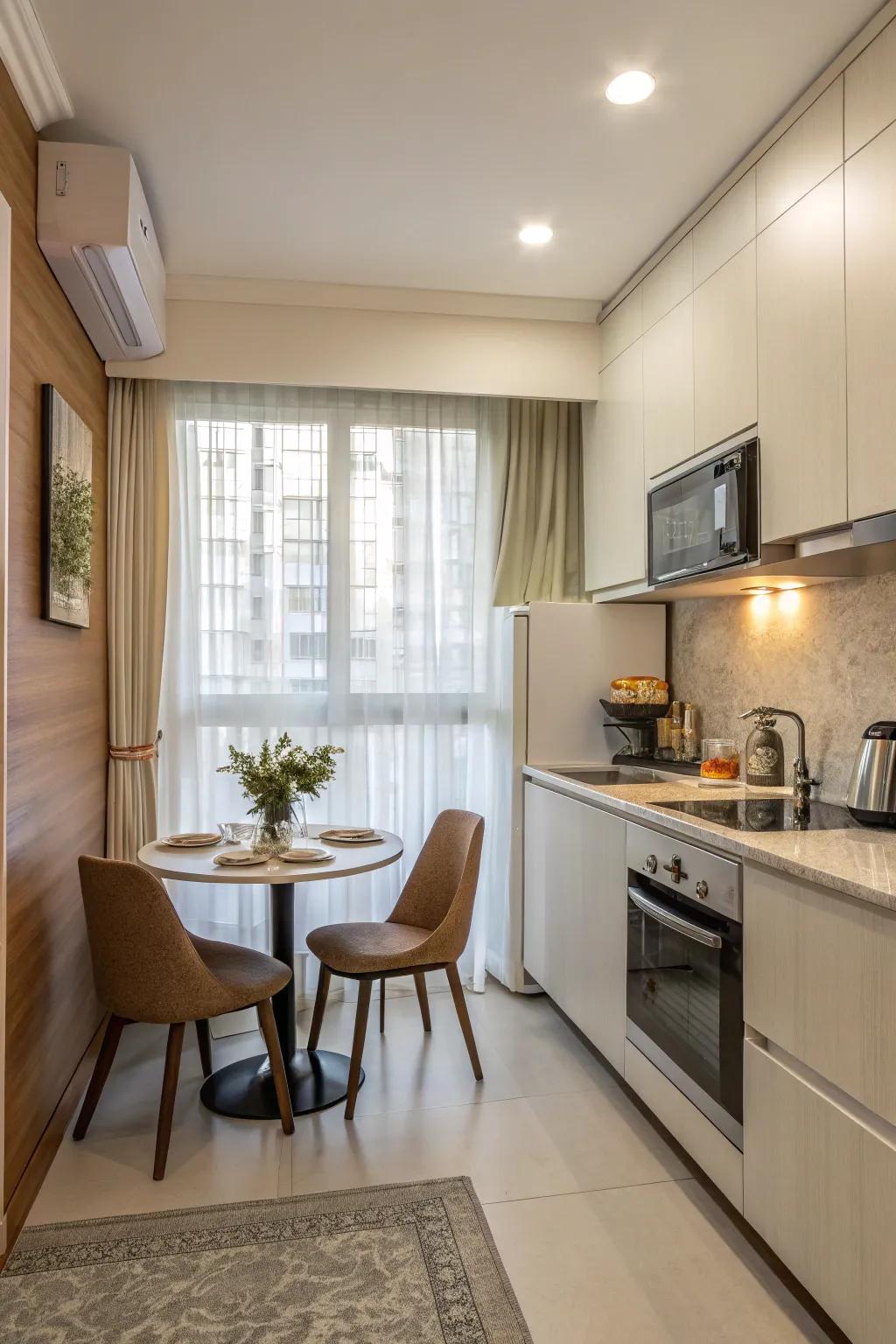 A small breakfast spot offers a cozy spot for casual meals.