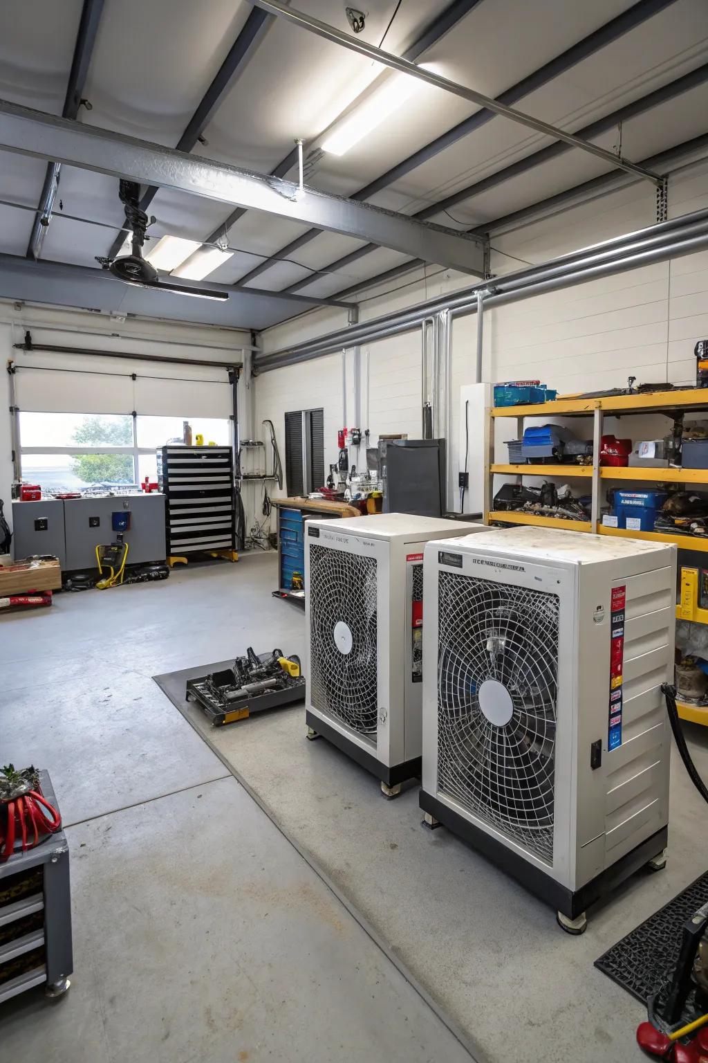 Environment regulation systems ensure comfort regardless of the season.