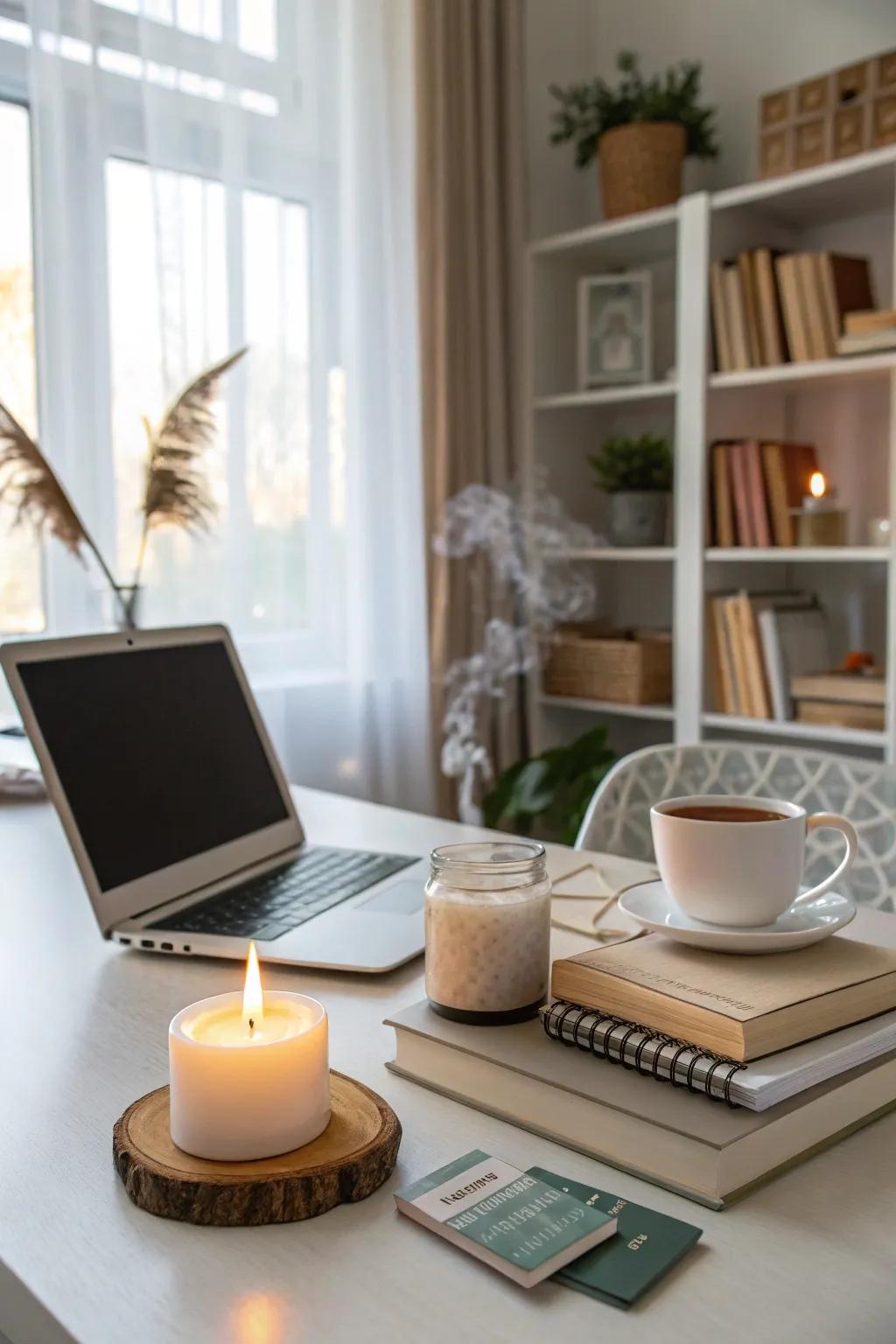 Seasonable aromas render your office balmy and inviting.