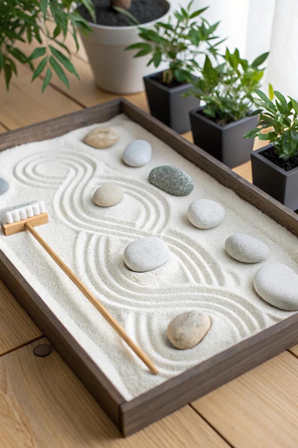 Embrace tranquility and attentiveness through your personal handcrafted tranquility garden.