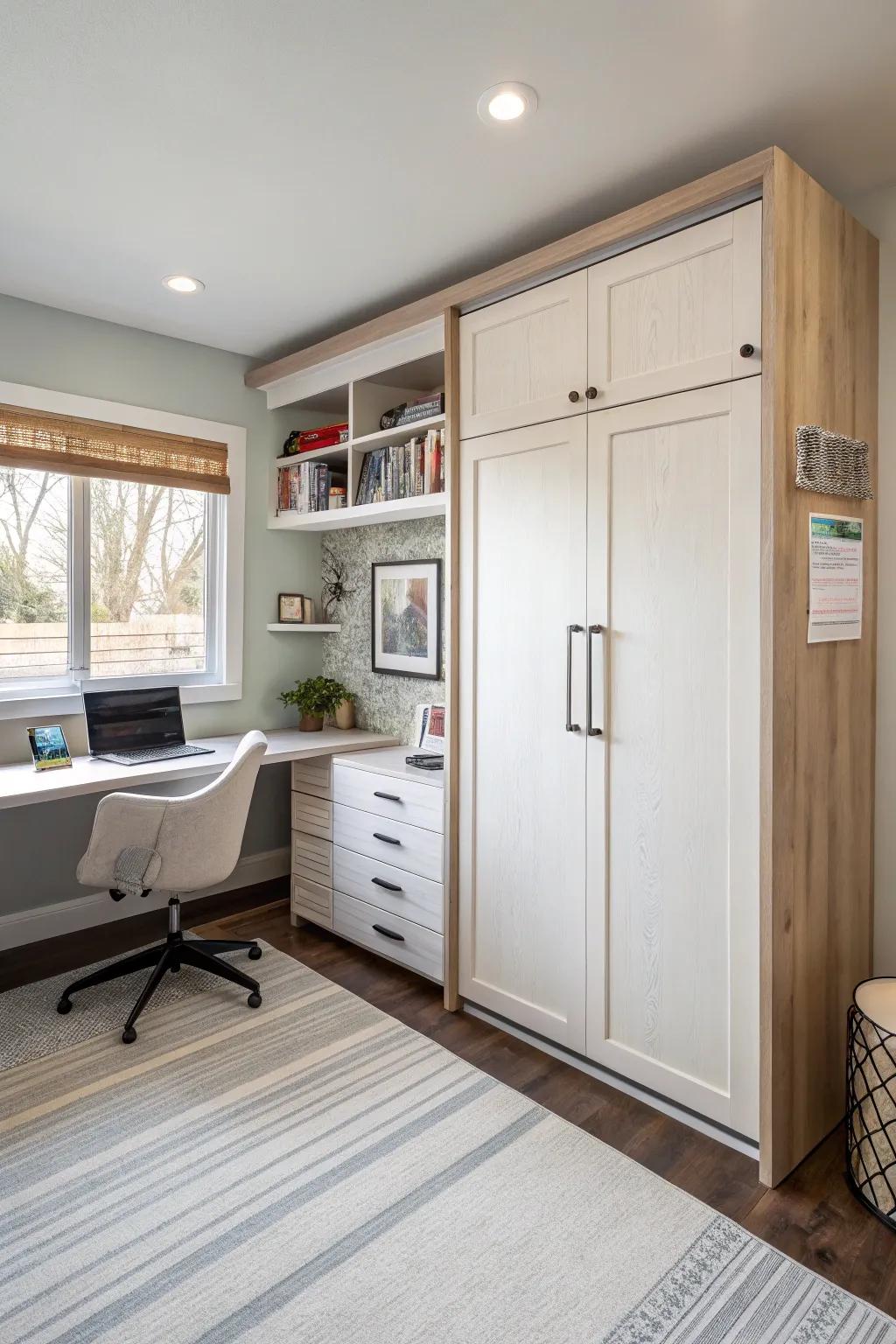 Folding bed providing a clever space-saving solution