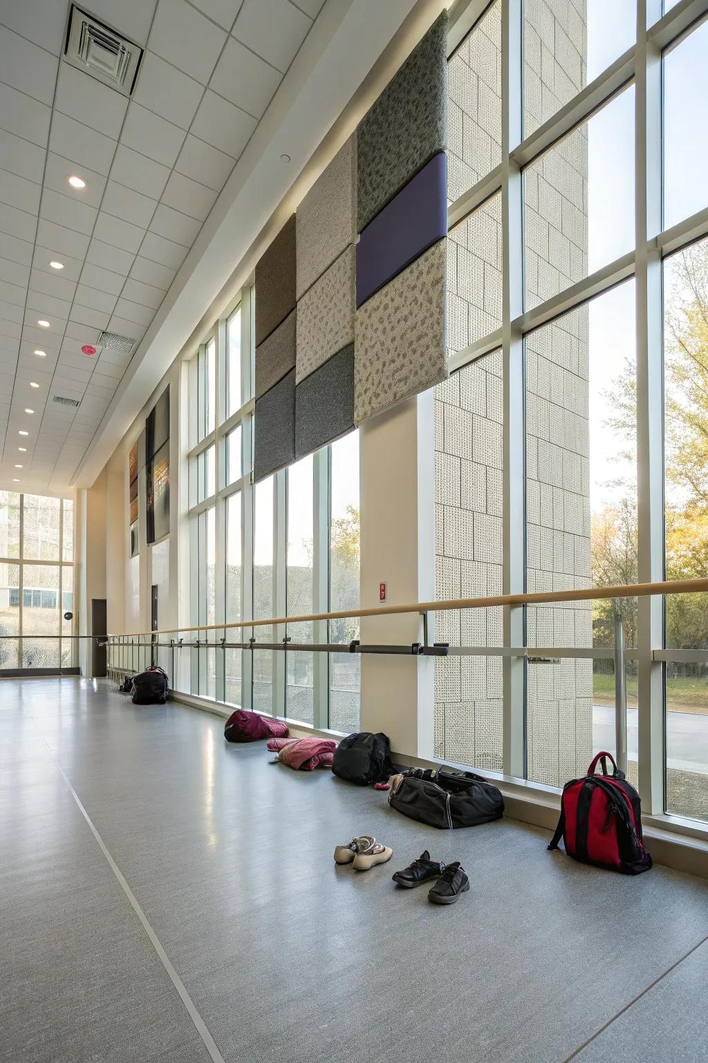Sound-dampening components maintain peace and quiet.